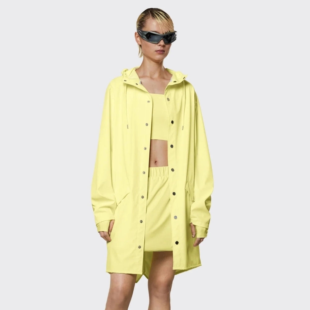 Rains long jacket straw